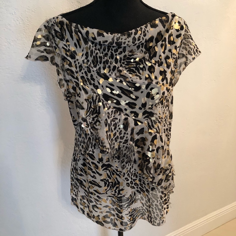 BCBG Generation animal print blouse